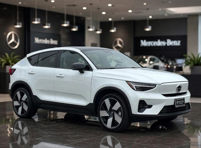 Crystal White 2023 Volvo C40 Recharge SUV / Crossover All-Wheel Drive 1-Speed Automatic