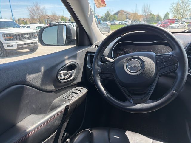 2019 Bright White Clearcoat Jeep Cherokee Trailhawk 4X4 SUV
