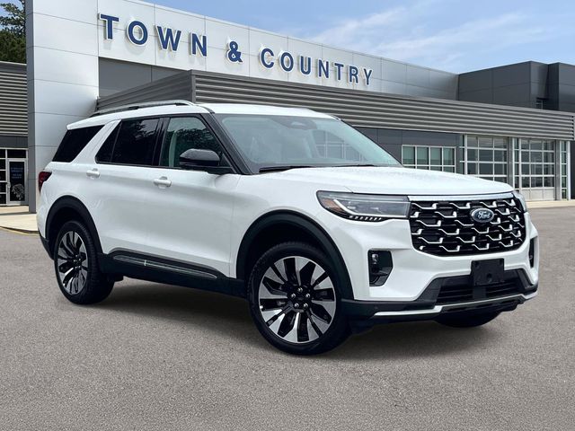 Star White Metallic Tri-Coat 2026 Ford Explorer SUV / Crossover All-Wheel Drive Automatic