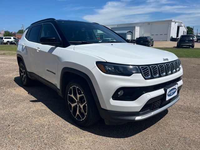 Bright White Clearcoat 2025 Jeep Compass Limited 4WD SUV / Crossover Four-Wheel Drive 8-Speed Automatic