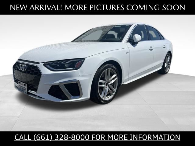 Blue 2024 Audi A4 Sedan All-Wheel Drive 7-Speed Automatic