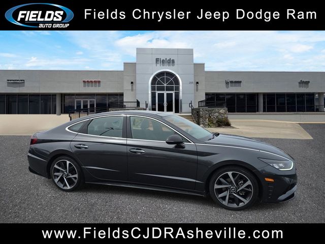 Portofino Gray 2021 Hyundai Sonata SEL Plus FWD Sedan Front-Wheel Drive 8-Speed Automatic Overdrive