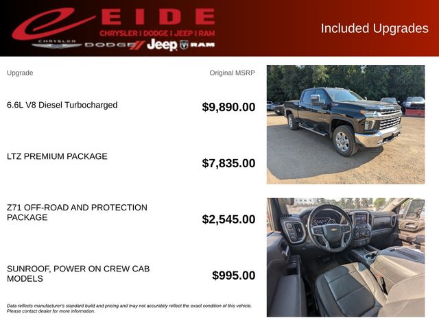 2022 Black Chevrolet Silverado 2500HD LTZ 4X4 Truck