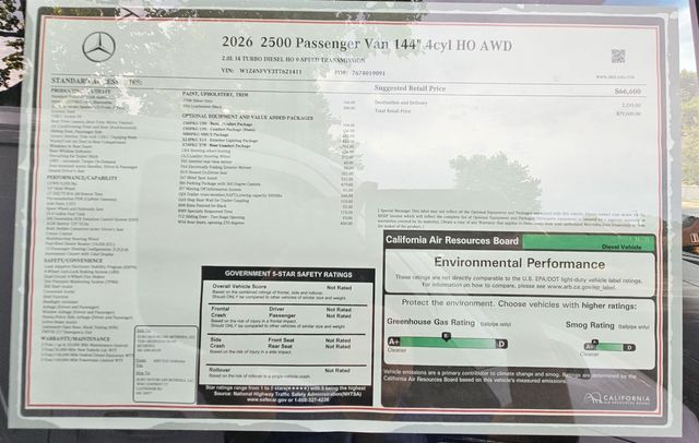New 2026 Gray Mercedes-Benz Passenger 144 WB image 13