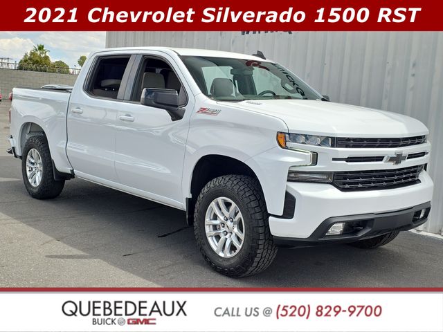 Summit White 2021 Chevrolet Silverado 1500 Pickup Truck Four-Wheel Drive Automatic