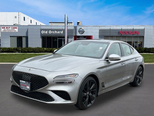 Savile Silver 2023 Genesis G70 2.0T RWD Sedan Rear-Wheel Drive 8-Speed Automatic