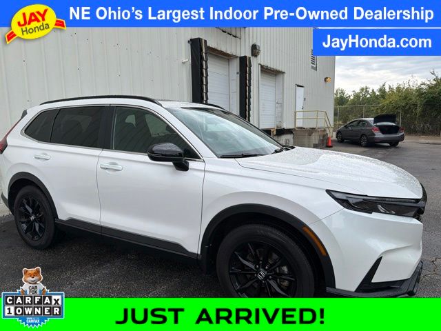Platinum White Pearl 2024 Honda CR-V Hybrid SUV / Crossover All-Wheel Drive Continuously Variable Transmission