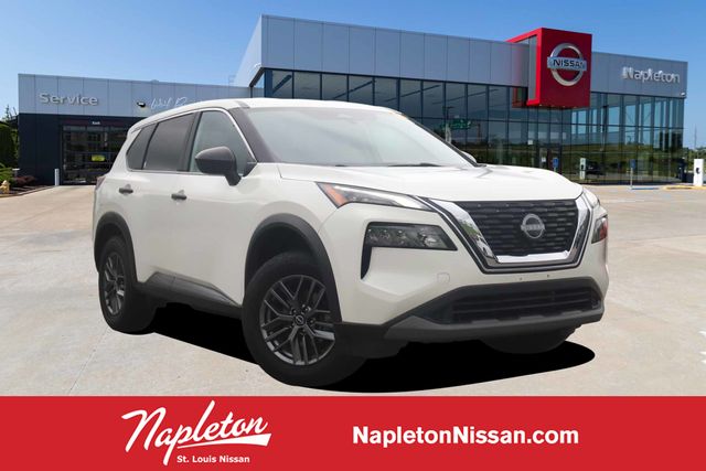 Glacier White 2023 Nissan Rogue S AWD SUV / Crossover All-Wheel Drive Continuously Variable Transmission