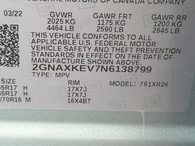 Used 2022 Chevrolet Equinox SUV