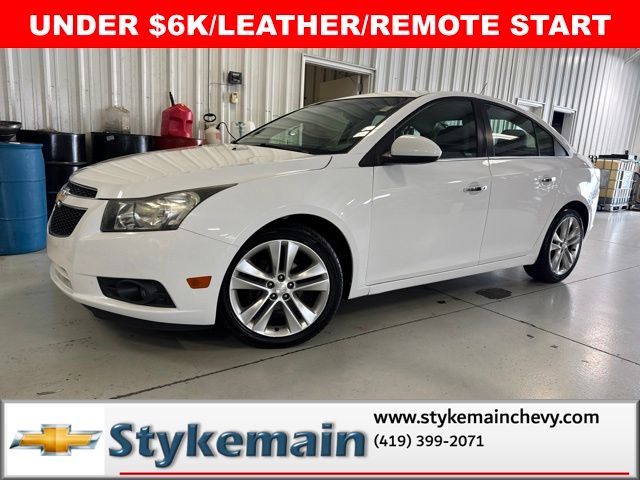 Summit White 2012 Chevrolet Cruze Sedan Front-Wheel Drive 6-Speed Automatic Overdrive