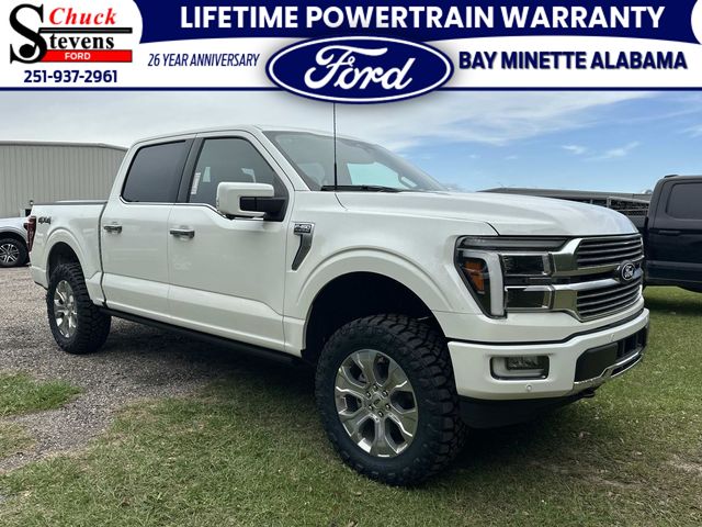 Star White Metallic Tri-Coat 2026 Ford F-150 Platinum SuperCrew 4WD Pickup Truck Four-Wheel Drive Automatic