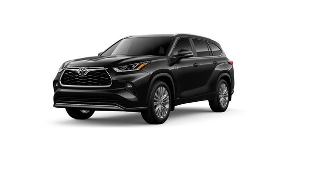 Midnight Black 2026 Toyota Highlander Hybrid Platinum AWD SUV / Crossover All-Wheel Drive Continuously Variable Transmission