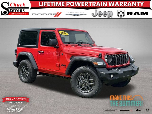 Firecracker Red Clearcoat 2026 Jeep Wrangler SUV / Crossover Four-Wheel Drive 6-Speed Manual