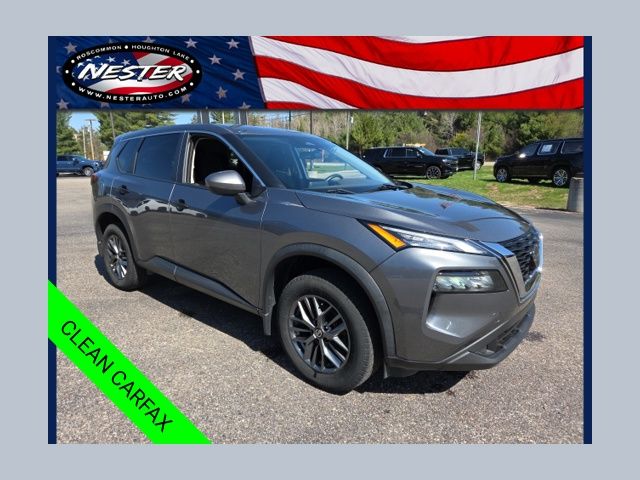Gray 2021 Nissan Rogue S FWD SUV / Crossover Front-Wheel Drive Continuously Variable Transmission