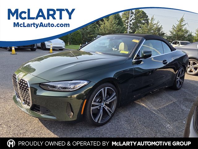 San Remo Green Metallic 2021 BMW 4 Series Convertible Rear-Wheel Drive 8-Speed Automatic