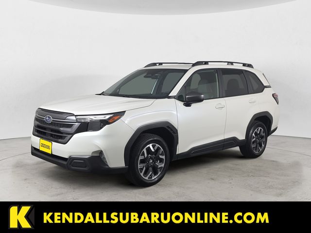 Crystal White Pearl 2025 Subaru Forester SUV / Crossover All-Wheel Drive Continuously Variable Transmission