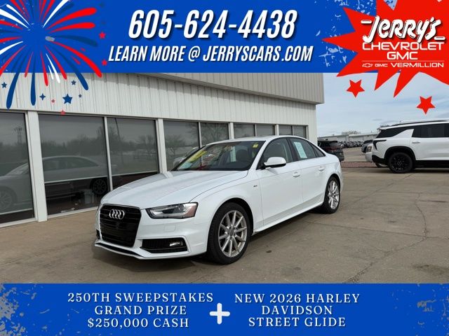 Glacier White 2016 Audi A4 2.0T quattro Premium Plus AWD Sedan All-Wheel Drive 8-Speed Automatic