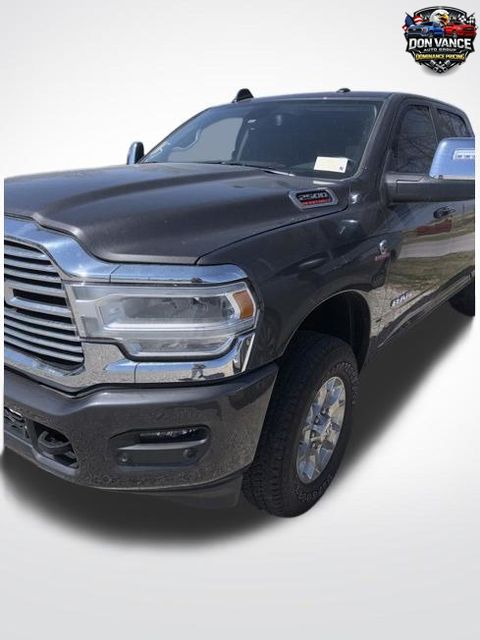 Gray (Granite Crystal Metallic Clearcoat) 2024 RAM 2500 Laramie Crew Cab 4WD Pickup Truck Four-Wheel Drive 6-Speed Automatic