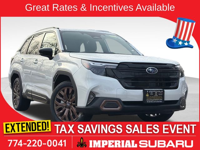 Crystal White Pearl 2026 Subaru Forester SUV / Crossover All-Wheel Drive Continuously Variable Transmission