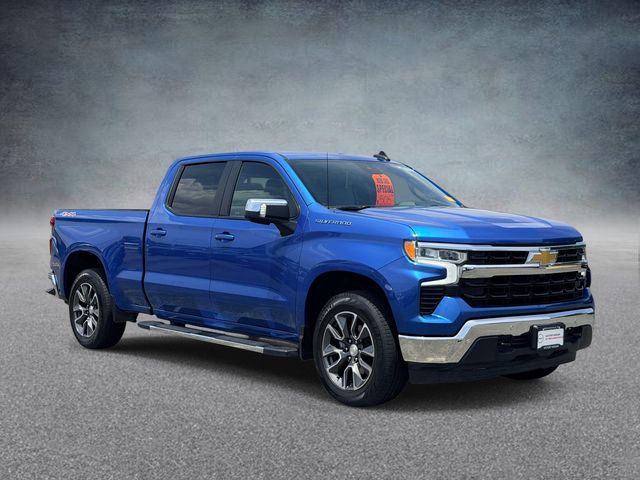 Glacier Blue Metallic 2024 Chevrolet Silverado 1500 Pickup Truck Four-Wheel Drive 8-Speed Automatic