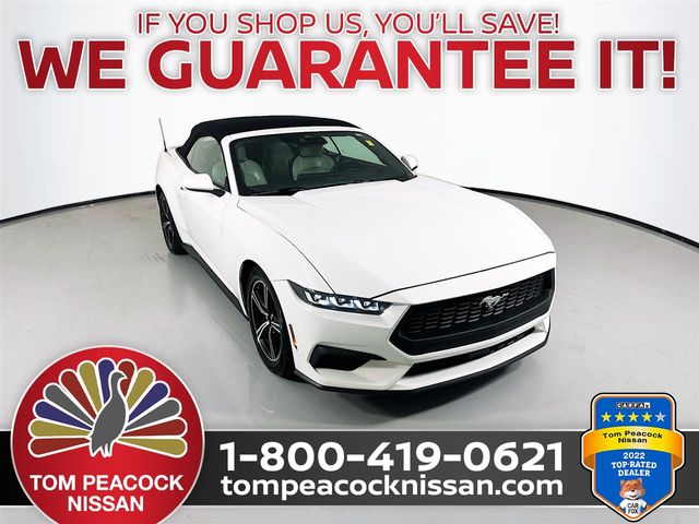 Oxford White 2024 Ford Mustang Convertible Rear-Wheel Drive Automatic