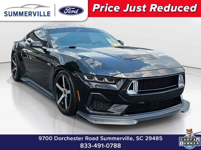Shadow Black 2024 Ford Mustang Coupe Rear-Wheel Drive Automatic