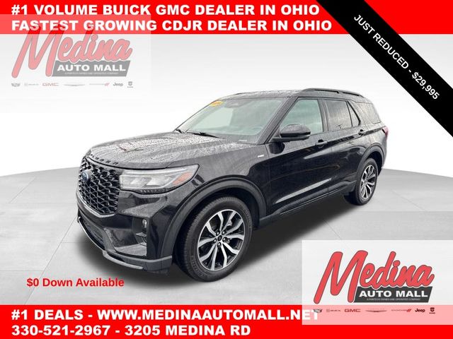 Agate Black Metallic 2025 Ford Explorer SUV / Crossover All-Wheel Drive Automatic