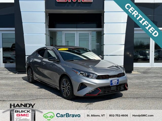 Steel Gray 2024 Kia Forte GT-Line FWD Sedan Front-Wheel Drive Continuously Variable Transmission