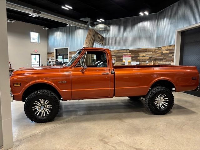 Orange 1971 Chevrolet C/K 10 Pickup Truck Manual