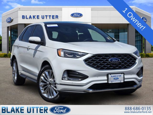 Star White Metallic Tri-Coat 2022 Ford Edge SUV / Crossover All-Wheel Drive 8-Speed Automatic