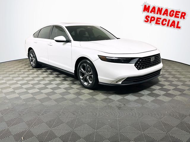 White 2024 Honda Accord Sedan Front-Wheel Drive Continuously Variable Transmission