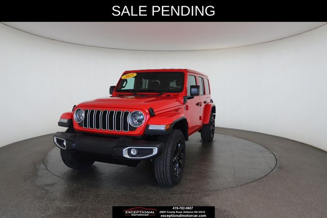 Firecracker Red Clearcoat 2025 Jeep Wrangler 4xe Sahara 4WD SUV / Crossover Four-Wheel Drive 8-Speed Automatic