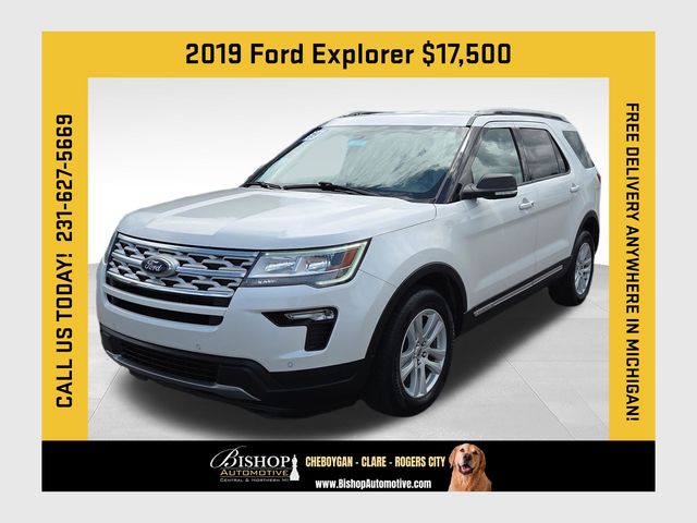White Platinum Clearcoat Metallic 2019 Ford Explorer SUV / Crossover All-Wheel Drive 6-Speed Automatic