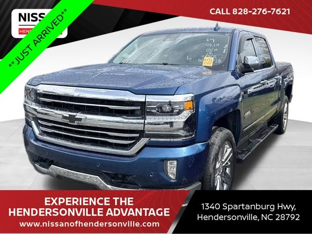 Deep Ocean Blue 2018 Chevrolet Silverado 1500 High Country Crew Cab RWD Pickup Truck 4X2 8-Speed Automatic Overdrive