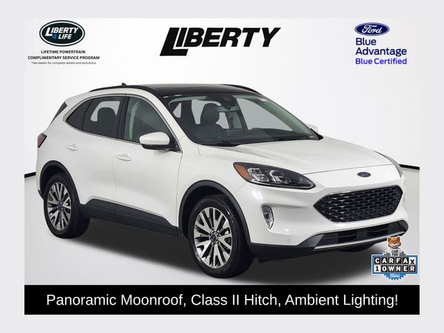 Star White Metallic Tri-Coat 2022 Ford Escape Titanium AWD SUV / Crossover All-Wheel Drive Automatic