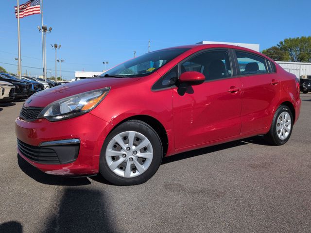 Signal Red 2017 Kia Rio LX Sedan Front-Wheel Drive 6-Speed Automatic