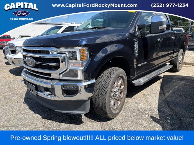 Antimatter Blue Metallic 2021 Ford F-250 Super Duty Pickup Truck Four-Wheel Drive Automatic