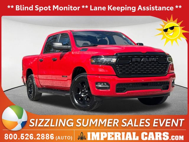 Flame Red Clearcoat 2025 RAM 1500 Tradesman Crew Cab 4WD Pickup Truck Four-Wheel Drive 8-Speed Automatic