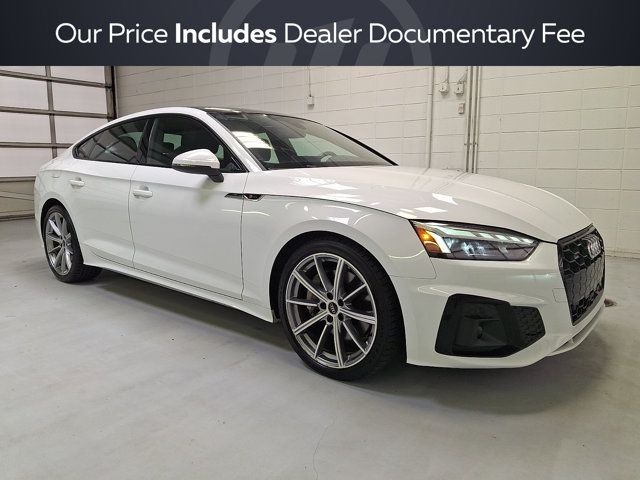 Arkona White 2025 Audi A5 Sportback Sedan All-Wheel Drive 7-Speed Automatic
