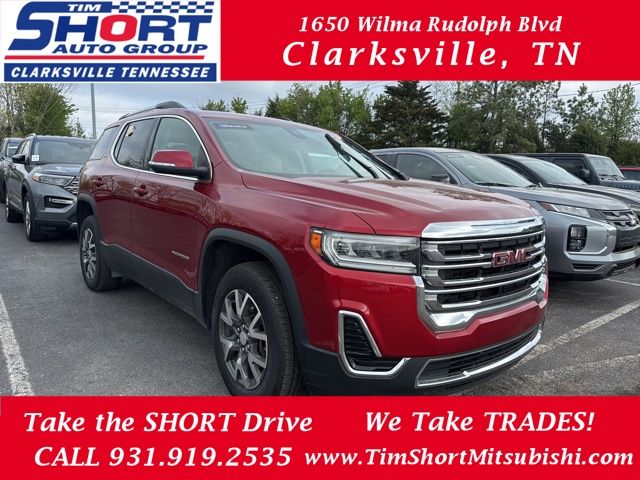 Volcanic Red Tintcoat 2023 GMC Acadia SLE FWD SUV / Crossover Front-Wheel Drive 9-Speed Automatic