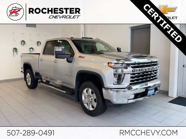 Silver Ice Metallic 2023 Chevrolet Silverado 3500HD LTZ Crew Cab 4WD Pickup Truck Four-Wheel Drive 6-Speed Automatic