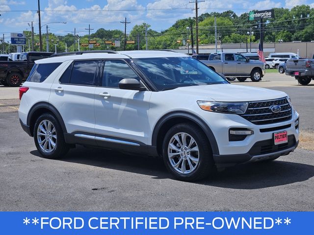 White Metallic 2021 Ford Explorer SUV / Crossover Rear-Wheel Drive Automatic