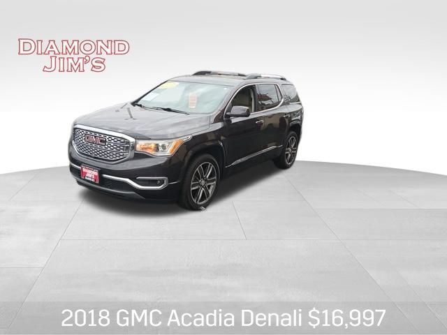 Gray (Iridium Metallic) 2018 GMC Acadia Denali AWD SUV / Crossover Four-Wheel Drive 6-Speed Automatic