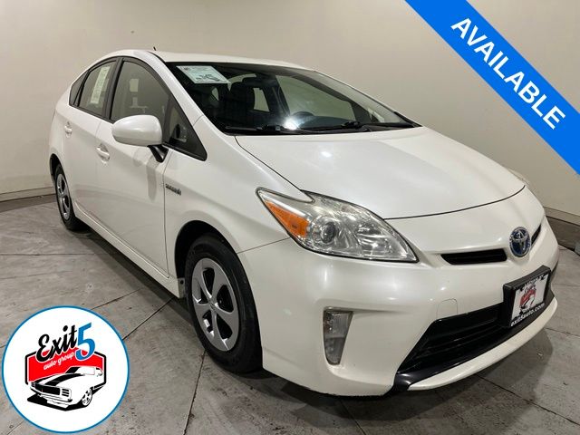 White (Blizzard Pearl) 2013 Toyota Prius Hatchback Front-Wheel Drive Continuously Variable Transmission