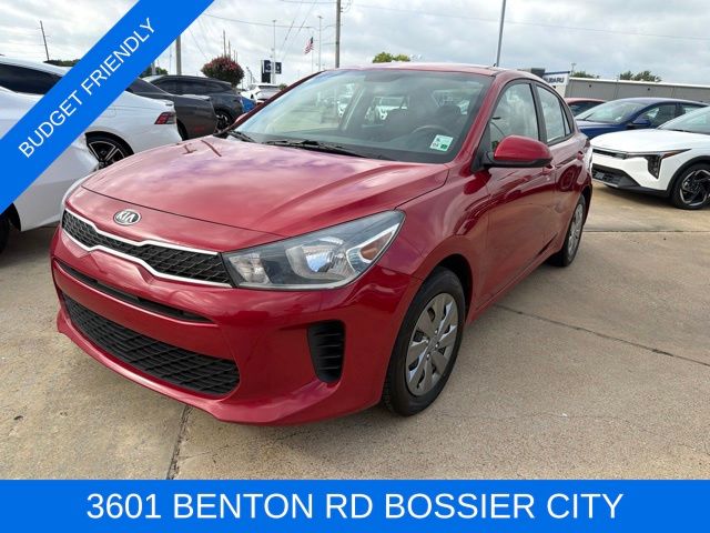 Currant Red 2020 Kia Rio S FWD Sedan Front-Wheel Drive Continuously Variable Transmission