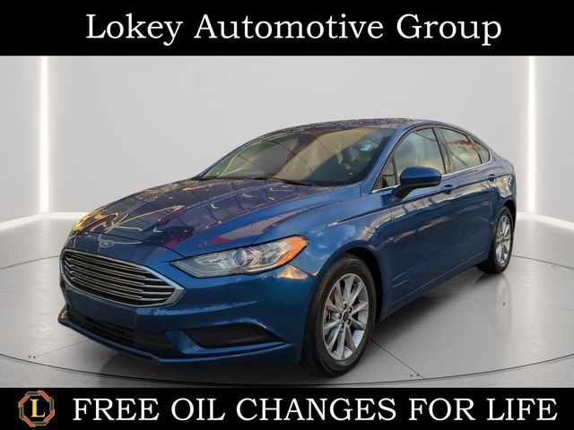 Lightning Blue 2017 Ford Fusion SE Sedan Front-Wheel Drive 6-Speed Automatic