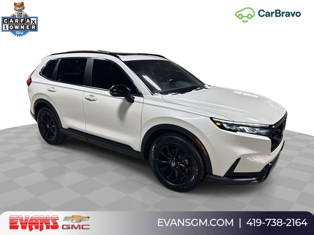 White 2023 Honda CR-V Hybrid Sport FWD SUV / Crossover Front-Wheel Drive Continuously Variable Transmission