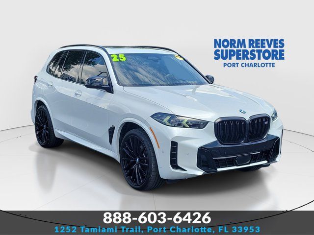 Mineral White Metallic 2025 BMW X5 M60i xDrive AWD SUV / Crossover All-Wheel Drive 8-Speed Automatic