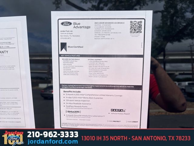 Used Car 2023 Ford Bronco  Wildtrak For Sale Under $50,000 In San Antonio, Texas