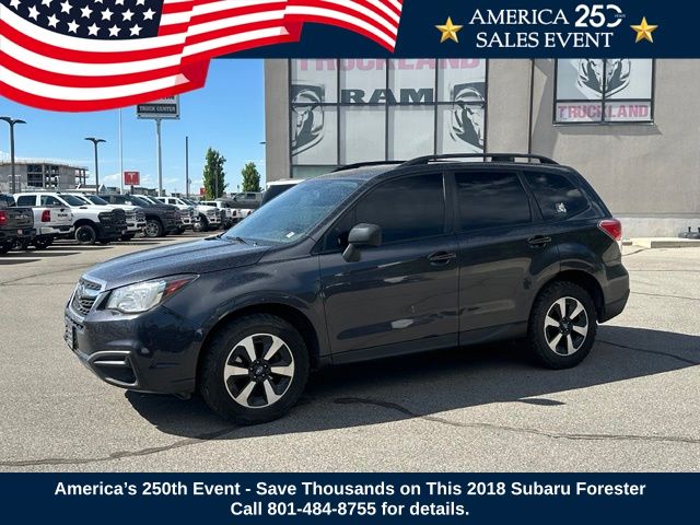 Dark Gray Metallic 2018 Subaru Forester SUV / Crossover All-Wheel Drive Continuously Variable Transmission